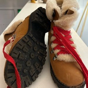 JCrew Nordic Boots Genuine Fur 7.5